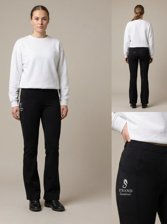 "Vesle Ry Gut", vinterbukse bootcut med fleeceforing, middels kompressjon