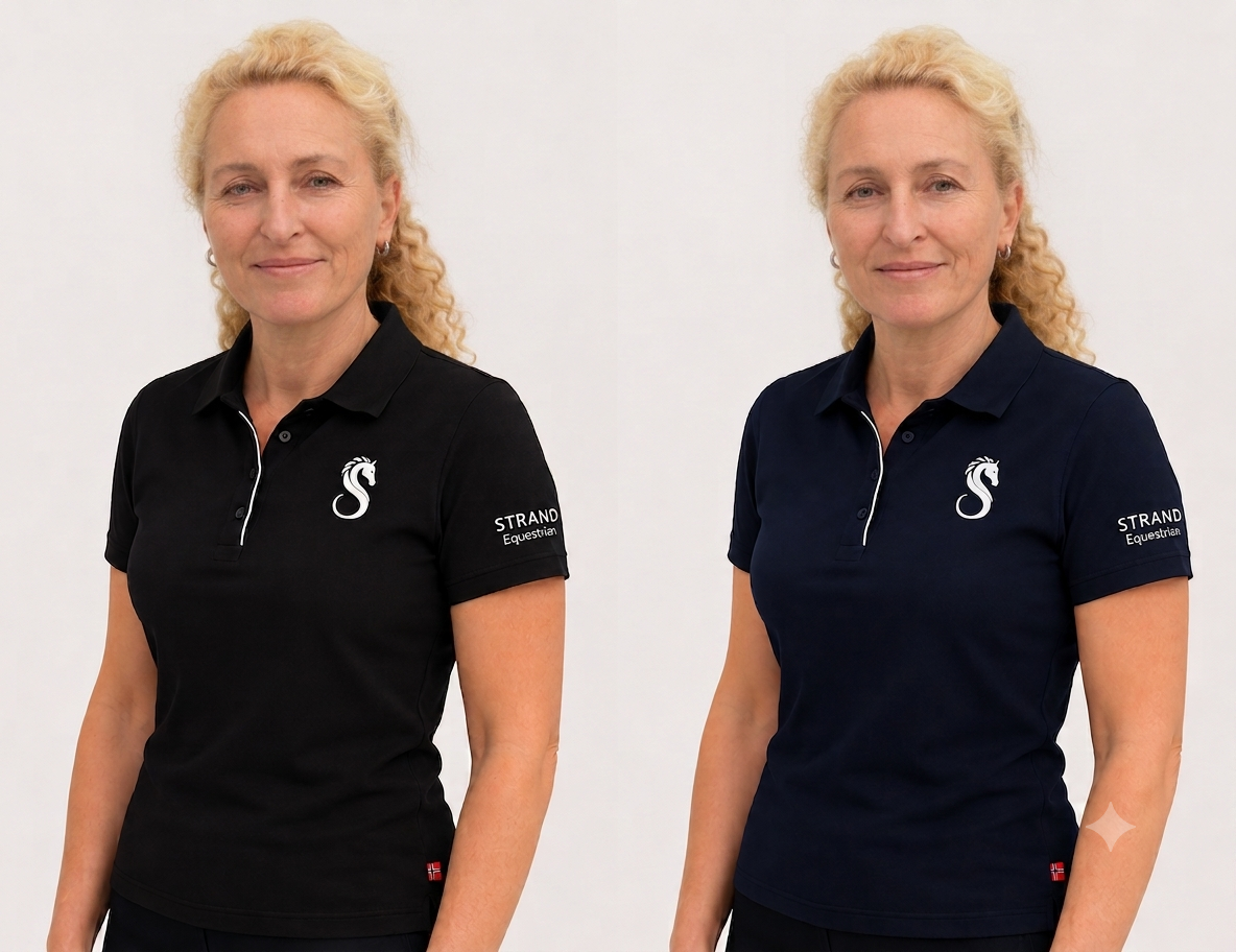 "SAGA" kortermet poloskjorte